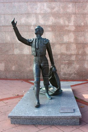 Photo for Monument to bullfighters near Plaza de Toros de Las Ventas in Madrid, Spain - Royalty Free Image