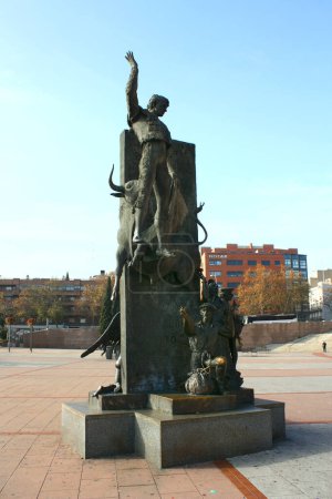 Photo for Monument to Jose Cubero "Yiyo" near Plaza de Toros de Las Ventas in Madrid, Spain - Royalty Free Image