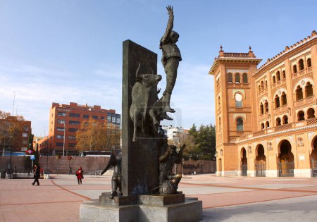Photo for Monument to Jose Cubero "Yiyo" near Plaza de Toros de Las Ventas in Madrid, Spain - Royalty Free Image