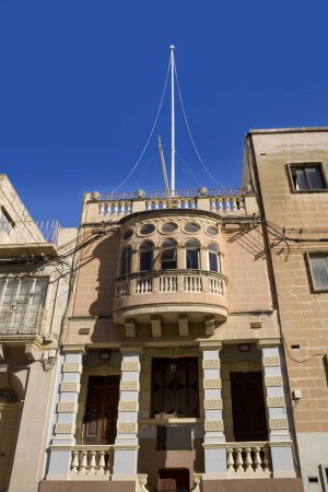  Typical vintage house in downtown in Floriana, Malta