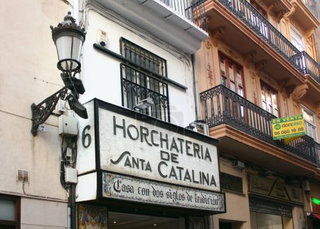 Photo for Famous cafe - Horchateria Santa Catalina in Valencia, Spain - Royalty Free Image