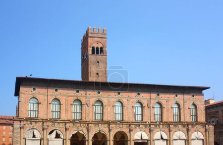 Palazzo del Podesta an der Piazza Maggiore in Bologna, Italien