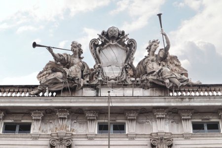 Detalle del Tribunal Constitucional de Italia en Roma