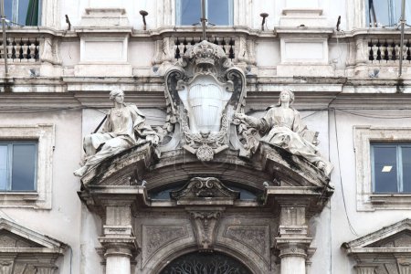 Detail of Constitutional Court of Italy in Rome