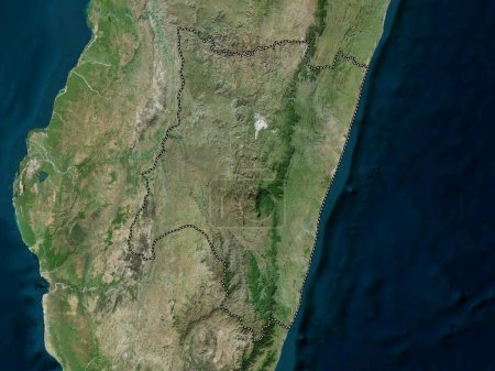 Foto de Fianarantsoa, provincia autónoma de Madagascar. Mapa de satélite de alta resolución - Imagen libre de derechos