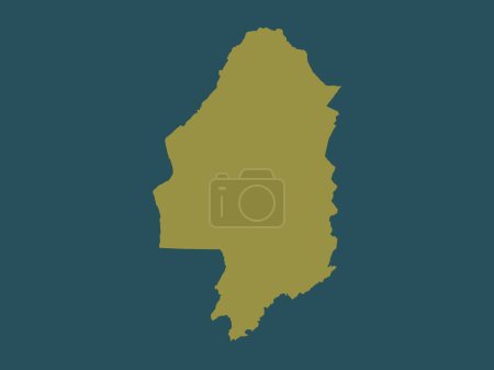 Photo for Blantyre, district of Malawi. Solid color shape - Royalty Free Image