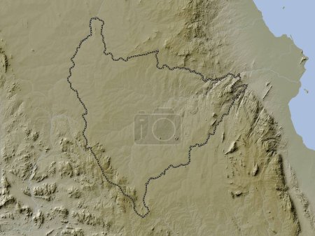 Photo for Lilongwe, district of Malawi. Elevation map colored in wiki style with lakes and rivers - Royalty Free Image