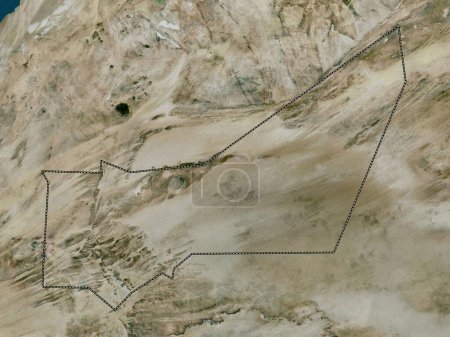 Foto de Adrar, región de Mauritania. Mapa de satélite de alta resolución - Imagen libre de derechos