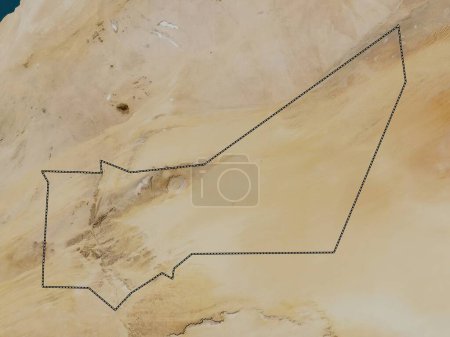 Foto de Adrar, región de Mauritania. Mapa satelital de baja resolución - Imagen libre de derechos