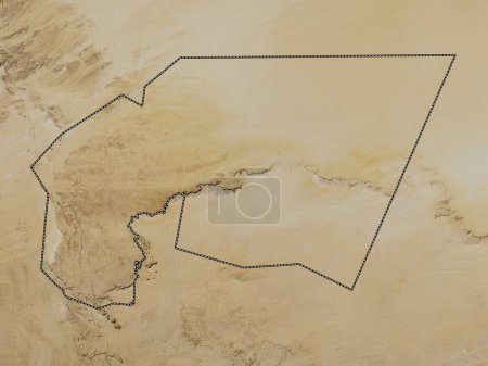 Foto de Tagant, región de Mauritania. Mapa satelital de baja resolución - Imagen libre de derechos