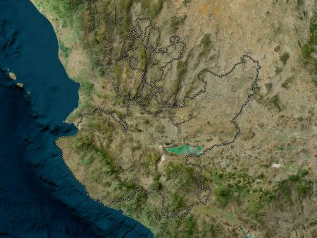 Foto de Jalisco, estado de México. Mapa de satélite de alta resolución - Imagen libre de derechos