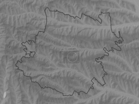 Téléchargez les photos : Calarasi, district de Moldavie. Carte d'altitude en niveaux de gris avec lacs et rivières - en image libre de droit