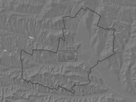 Téléchargez les photos : Telenesti, district de Moldavie. Carte d'altitude de Bilevel avec lacs et rivières - en image libre de droit