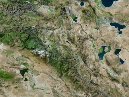 Foto de Bayan-Olgiy, provincia de Mongolia. Mapa de satélite de alta resolución - Imagen libre de derechos