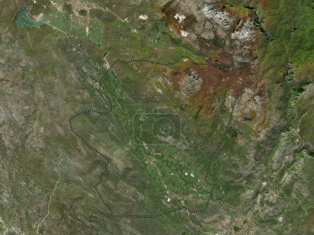 Photo for Danilovgrad, municipality of Montenegro. Low resolution satellite map - Royalty Free Image