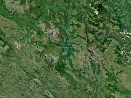 Téléchargez les photos : Pluzine, municipalité du Monténégro. Carte satellite haute résolution - en image libre de droit