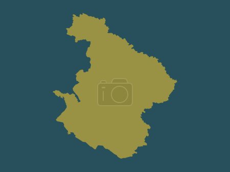 Photo for Mid-Western, development region of Nepal. Solid color shape - Royalty Free Image