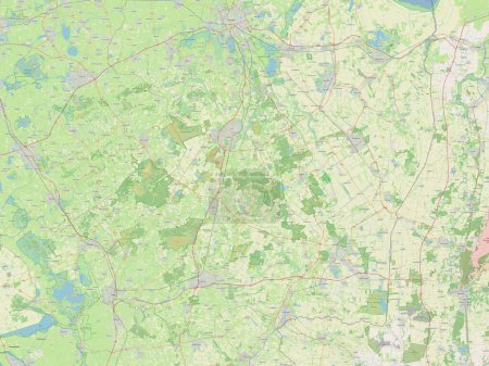Photo for Drenthe, province of Netherlands. Open Street Map - Royalty Free Image