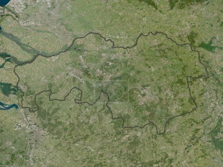 Photo for Noord-Brabant, province of Netherlands. Low resolution satellite map - Royalty Free Image