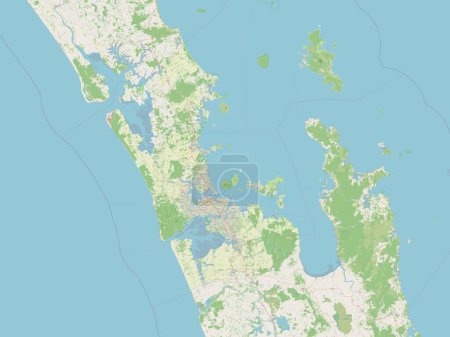 Photo for Auckland, regional council of New Zealand. Open Street Map - Royalty Free Image