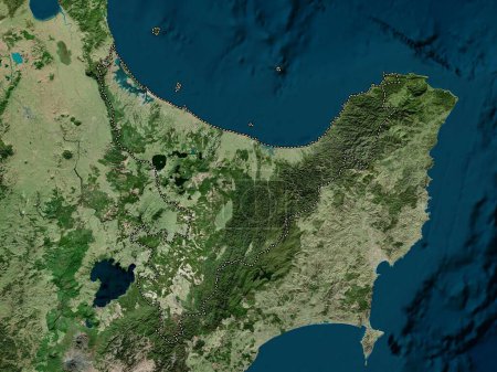 Photo for Bay of Plenty, regional council of New Zealand. High resolution satellite map - Royalty Free Image
