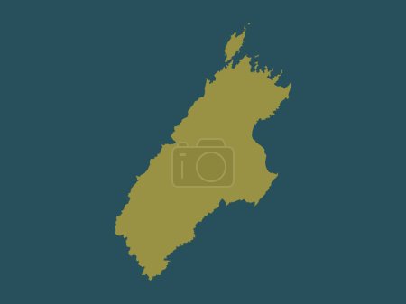 Photo for Marlborough, unitary authority of New Zealand. Solid color shape - Royalty Free Image