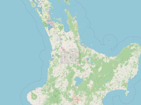 Photo for Waikato, regional council of New Zealand. Open Street Map - Royalty Free Image