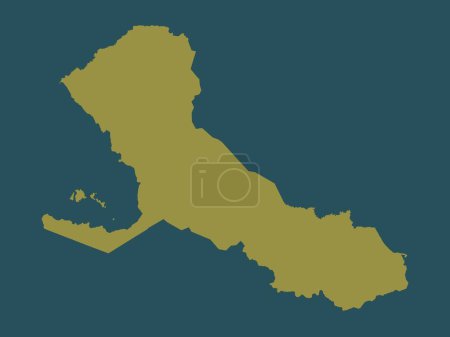 Photo for Rio San Juan, department of Nicaragua. Solid color shape - Royalty Free Image