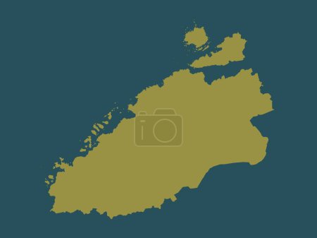 Photo for Mre og Romsdal, county of Norway. Solid color shape - Royalty Free Image