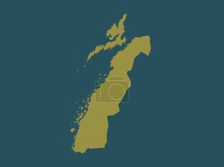 Foto de Nordland, condado de Noruega. Forma de color sólido - Imagen libre de derechos