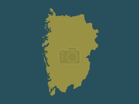 Foto de Vestland, condado de Noruega. Forma de color sólido - Imagen libre de derechos
