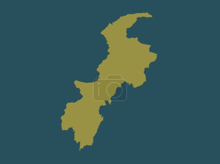 Photo for Khyber Pakhtunkhwa, province of Pakistan. Solid color shape - Royalty Free Image