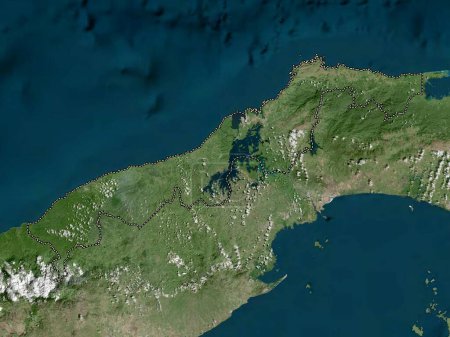 Téléchargez les photos : Colon, province of Panama. High resolution satellite map - en image libre de droit