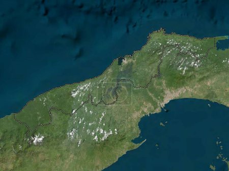 Téléchargez les photos : Colon, province of Panama. Low resolution satellite map - en image libre de droit