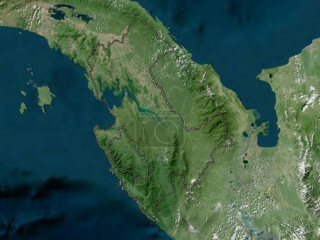 Téléchargez les photos : Darien, province of Panama. High resolution satellite map - en image libre de droit