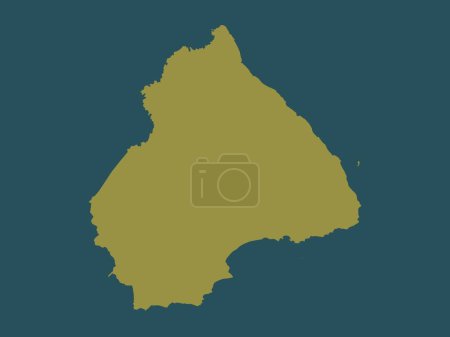 Photo for Los Santos, province of Panama. Solid color shape - Royalty Free Image