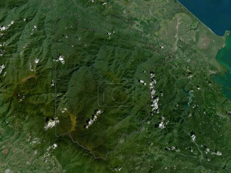 Téléchargez les photos : Naso Tjer Di Comarca, province of Panama. High resolution satellite map - en image libre de droit