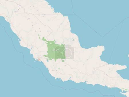 Téléchargez les photos : Central Province, province of Papua New Guinea. Open Street Map - en image libre de droit