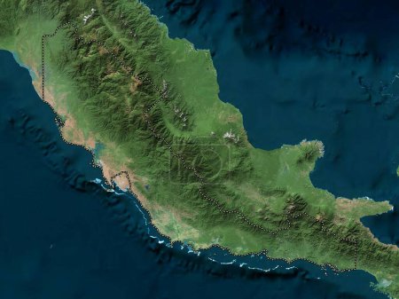 Photo for Central Province, province of Papua New Guinea. High resolution satellite map - Royalty Free Image