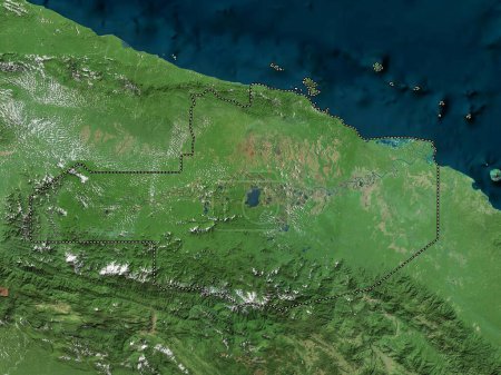 Photo for East Sepik, province of Papua New Guinea. High resolution satellite map - Royalty Free Image