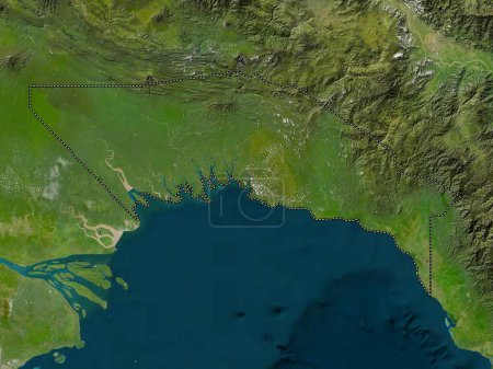 Téléchargez les photos : Gulf, province of Papua New Guinea. Low resolution satellite map - en image libre de droit
