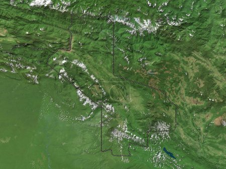Photo for Hela, province of Papua New Guinea. High resolution satellite map - Royalty Free Image