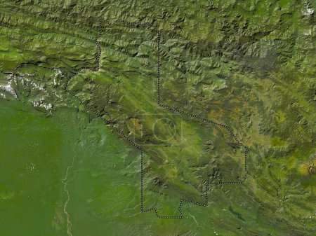 Photo for Hela, province of Papua New Guinea. Low resolution satellite map - Royalty Free Image
