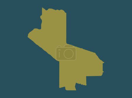Photo for Hela, province of Papua New Guinea. Solid color shape - Royalty Free Image