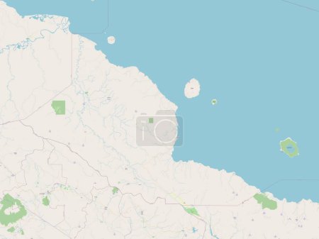 Téléchargez les photos : Madang, province of Papua New Guinea. Open Street Map - en image libre de droit