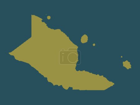 Photo for Madang, province of Papua New Guinea. Solid color shape - Royalty Free Image