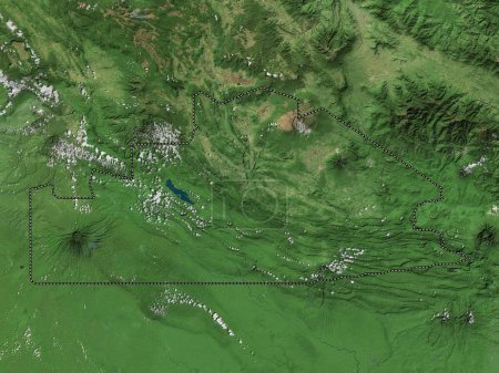 Téléchargez les photos : Southern Highlands, province of Papua New Guinea. High resolution satellite map - en image libre de droit