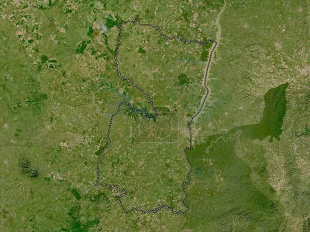 Foto de Alto Parana, department of Paraguay. Low resolution satellite map - Imagen libre de derechos