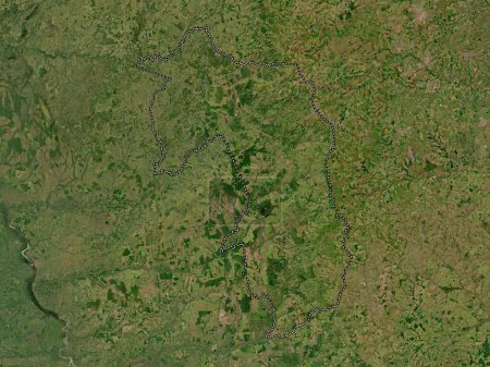 Photo for Amambay, department of Paraguay. High resolution satellite map - Royalty Free Image