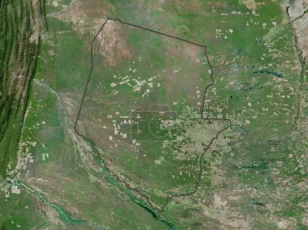 Foto de Boqueron, department of Paraguay. High resolution satellite map - Imagen libre de derechos